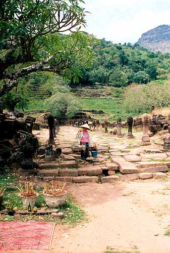 Vat-Phou, Main entrance to Vat Phou Temple complex.
