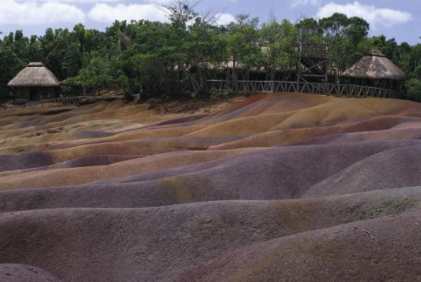 Colored earths Chamarel