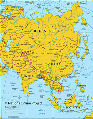 Russia Map With Longitude And Latitude