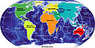 map of the continents of the world