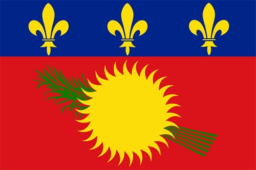 Guadeloupe local used Flag