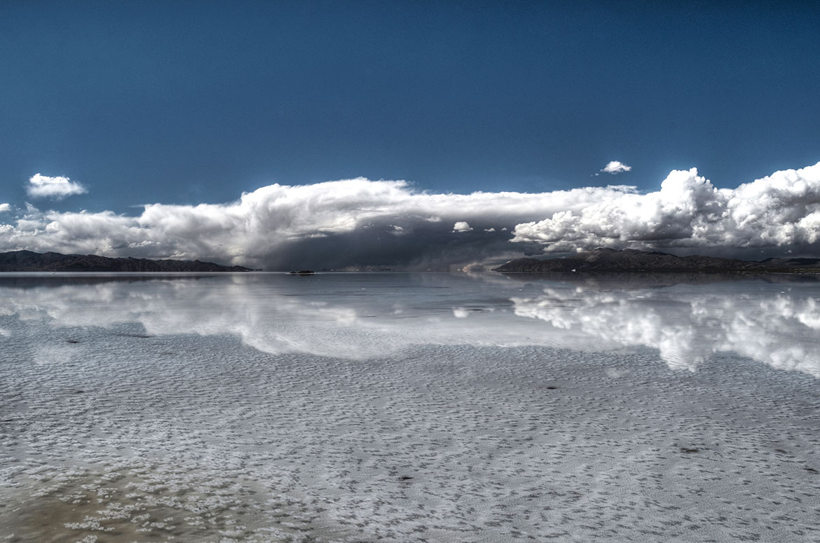 The Salinas Grandes salt flats in the provinces of Jujuy and Salta of Argentina