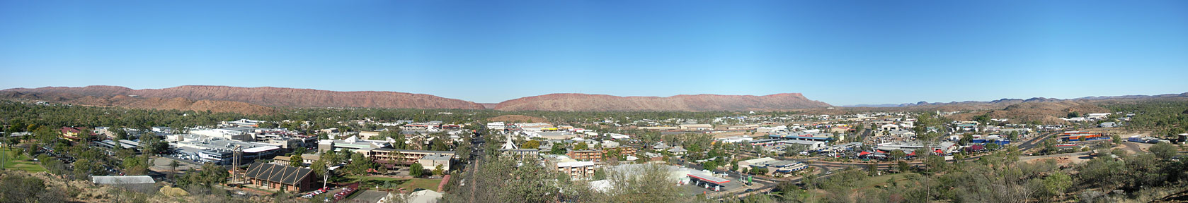 Panorama of Alice Springs, Northern Territory (NT), Australia