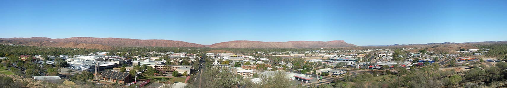 Panorama of Alice Springs, Northern Territory (NT), Australia