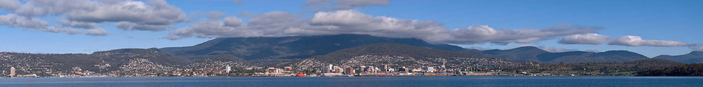 Panorama of Hobart, Tasmania, Australia