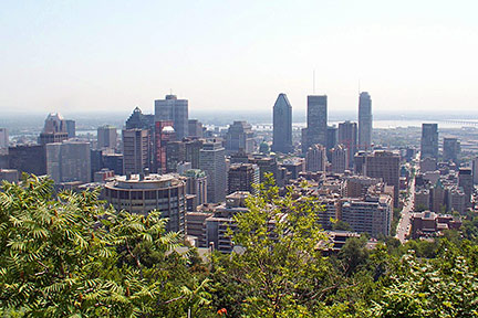 Downtown Montreal, province of Quebec
