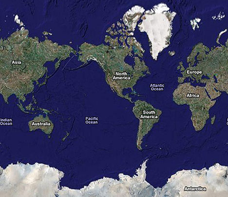 Map of Earth: map of earth