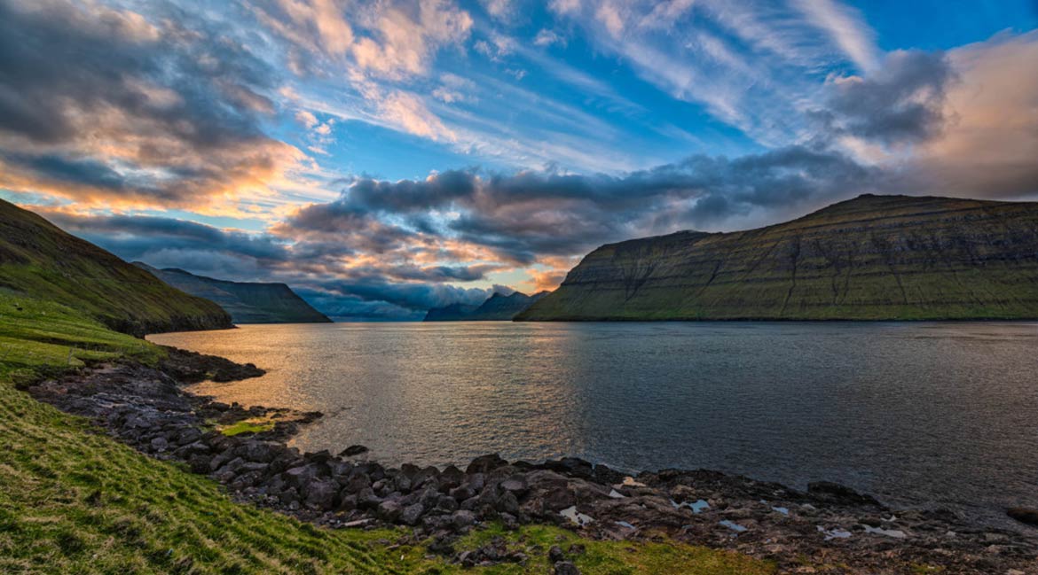 Sunset on Faroe Islands