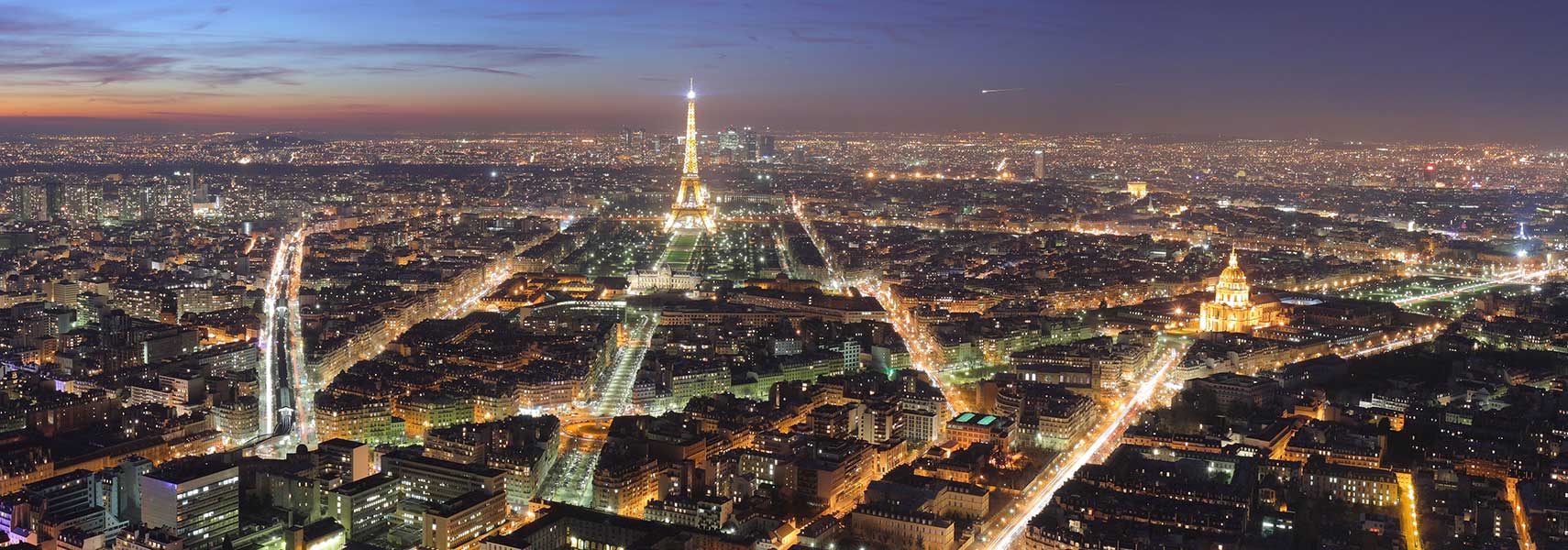 Paris at Night, view from the Maine-Montparnasse tower