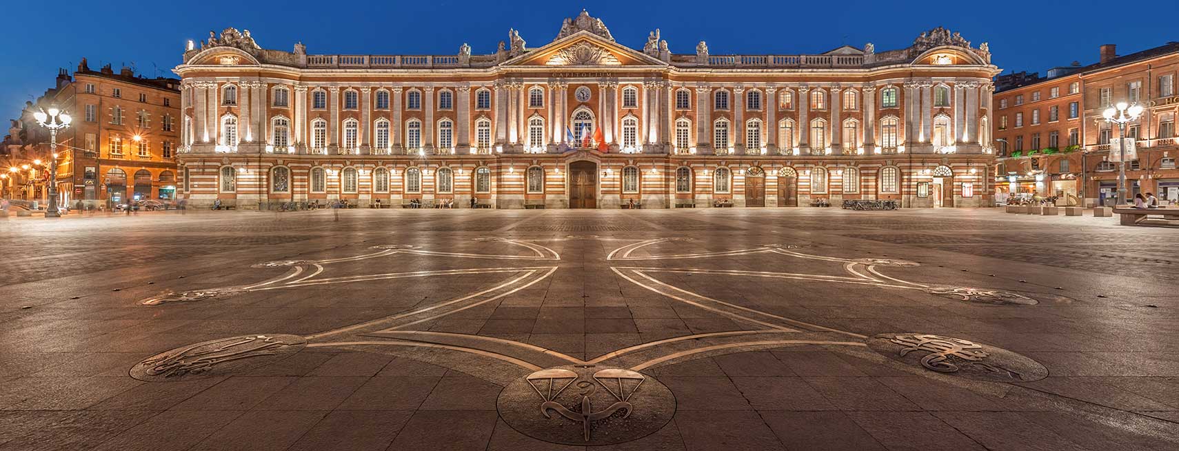 Capitole of Toulouse and Place du Capitole in  Toulouse, Midi-Pyrénées of France