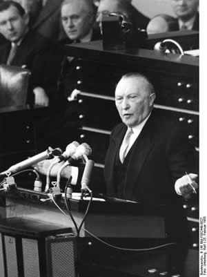 Konrad_Adenauer at the German Bundestag 1955