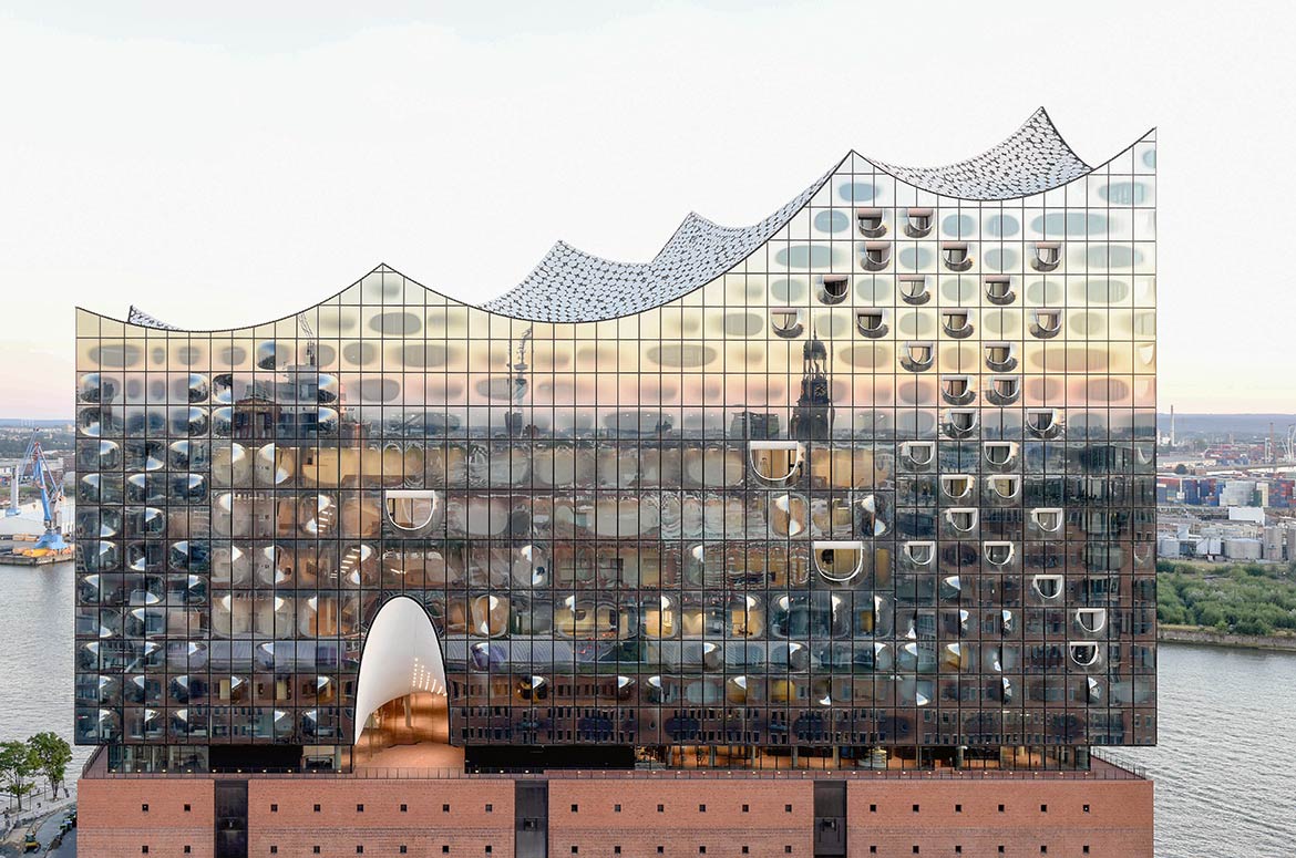 Elbphilharmonie building in Hamburg
