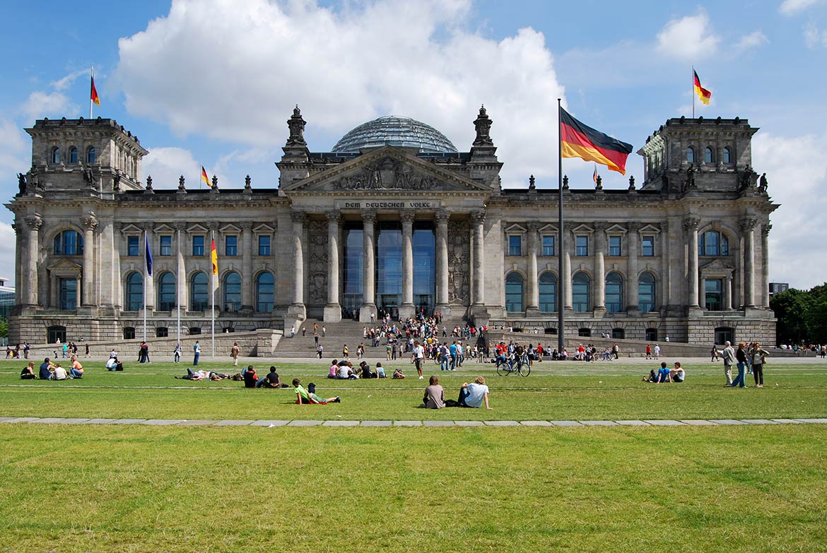 Reichstag building in Berlin