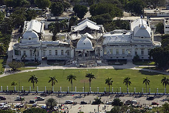 Destroyed Haitian National Palace