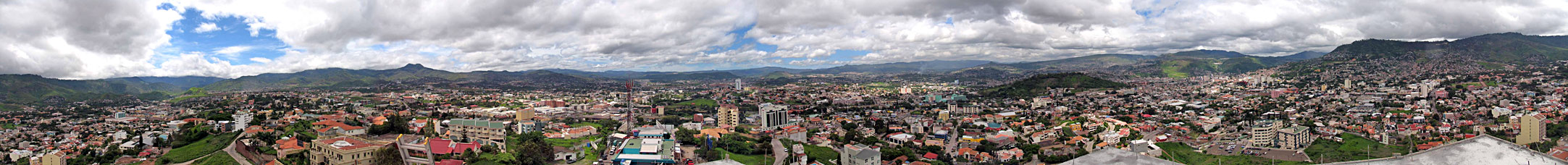 Panorama of the city of Tegucigalpa, Honduras