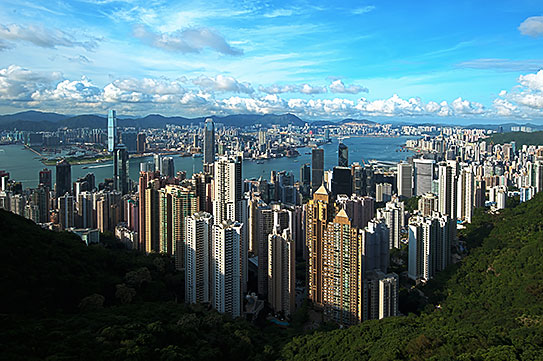 Hong Kong view from Victoria Peak