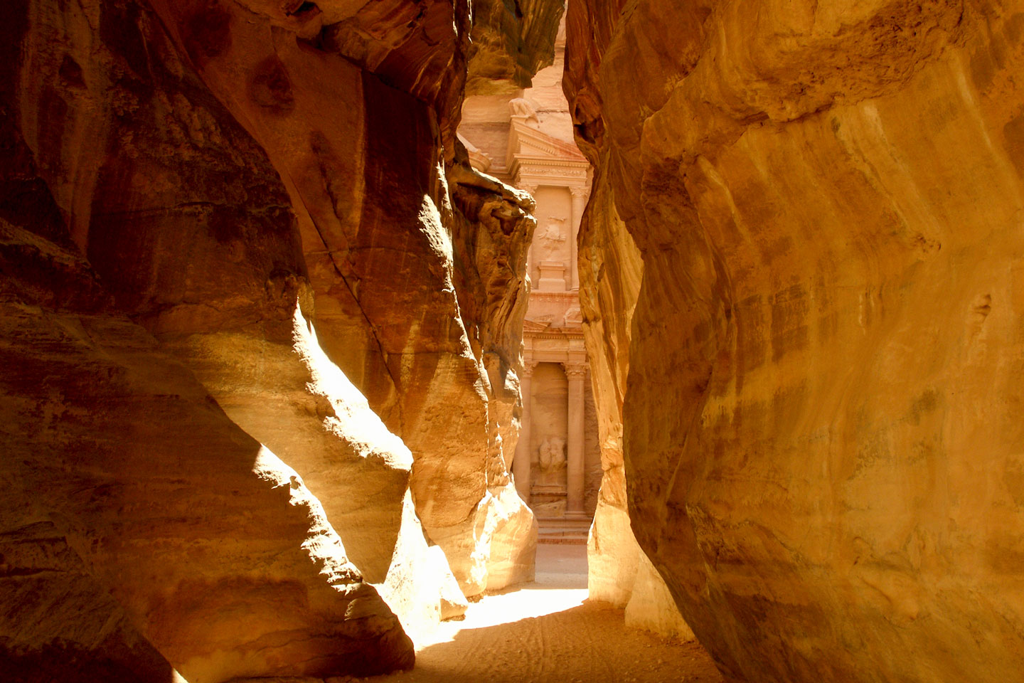 The entrance to the capital of the Nabataean Empire, Petra, Jordan