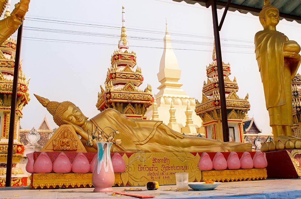 Reclining Buddha at Pha That Luang, Vientiane