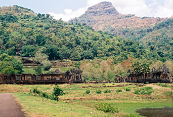 Vat Phou Temple at mount Phu Kao