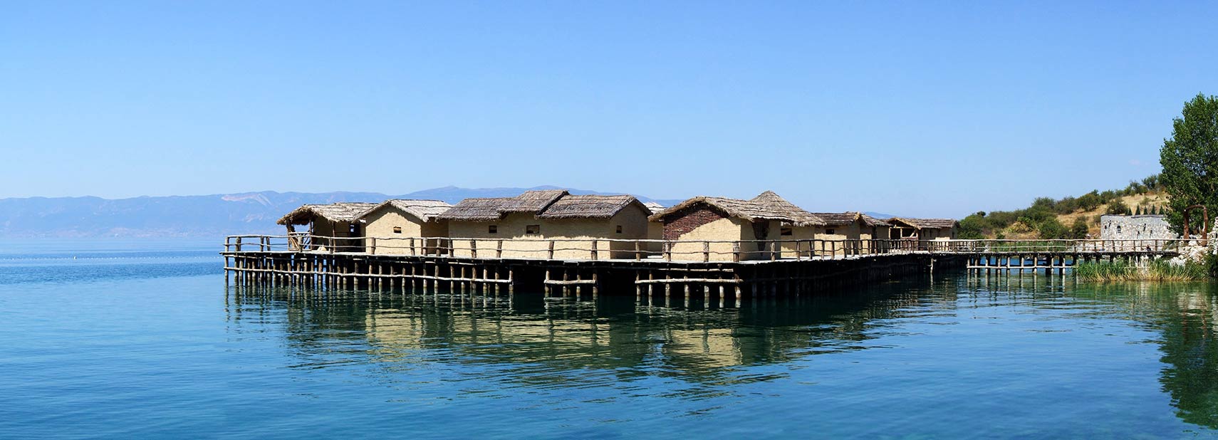 Bronze Age stilt houses on Lake Ohrid