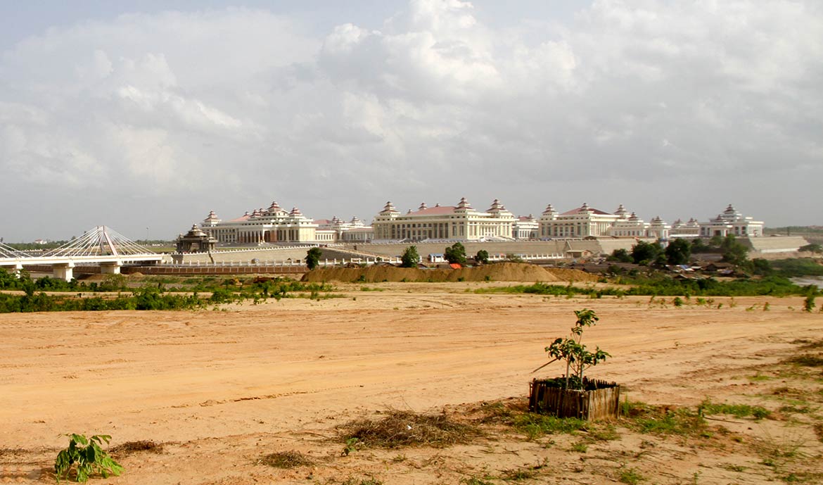 Parliament buildings in Myanmars new capital Naypyidaw