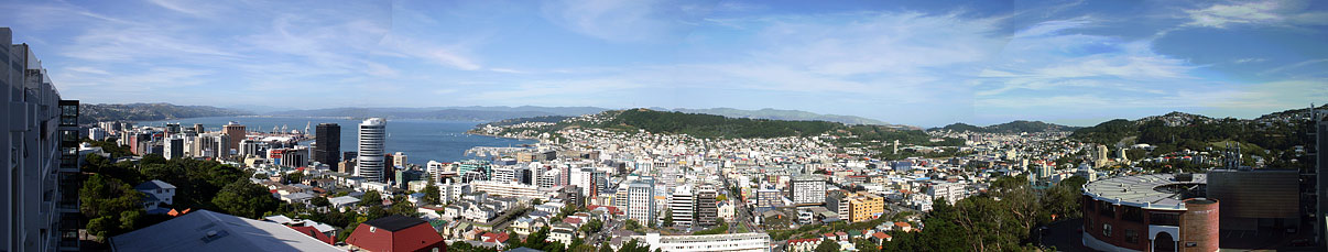 Wellington New Zealand Panoram view of Wellington New Zealand's capital