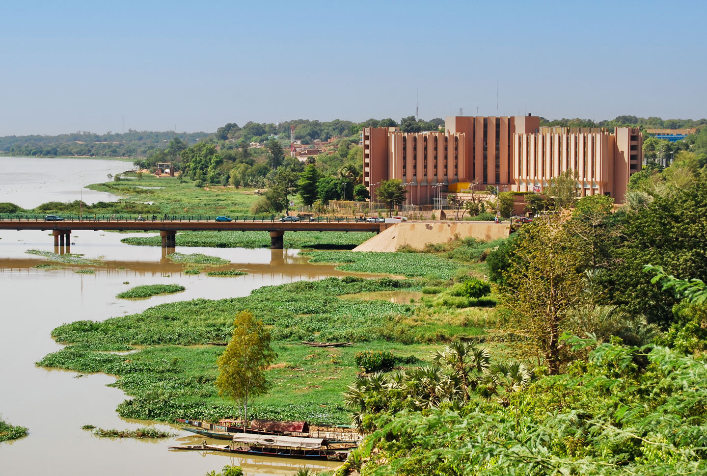 Niamey, Niger's capital on the Niger River