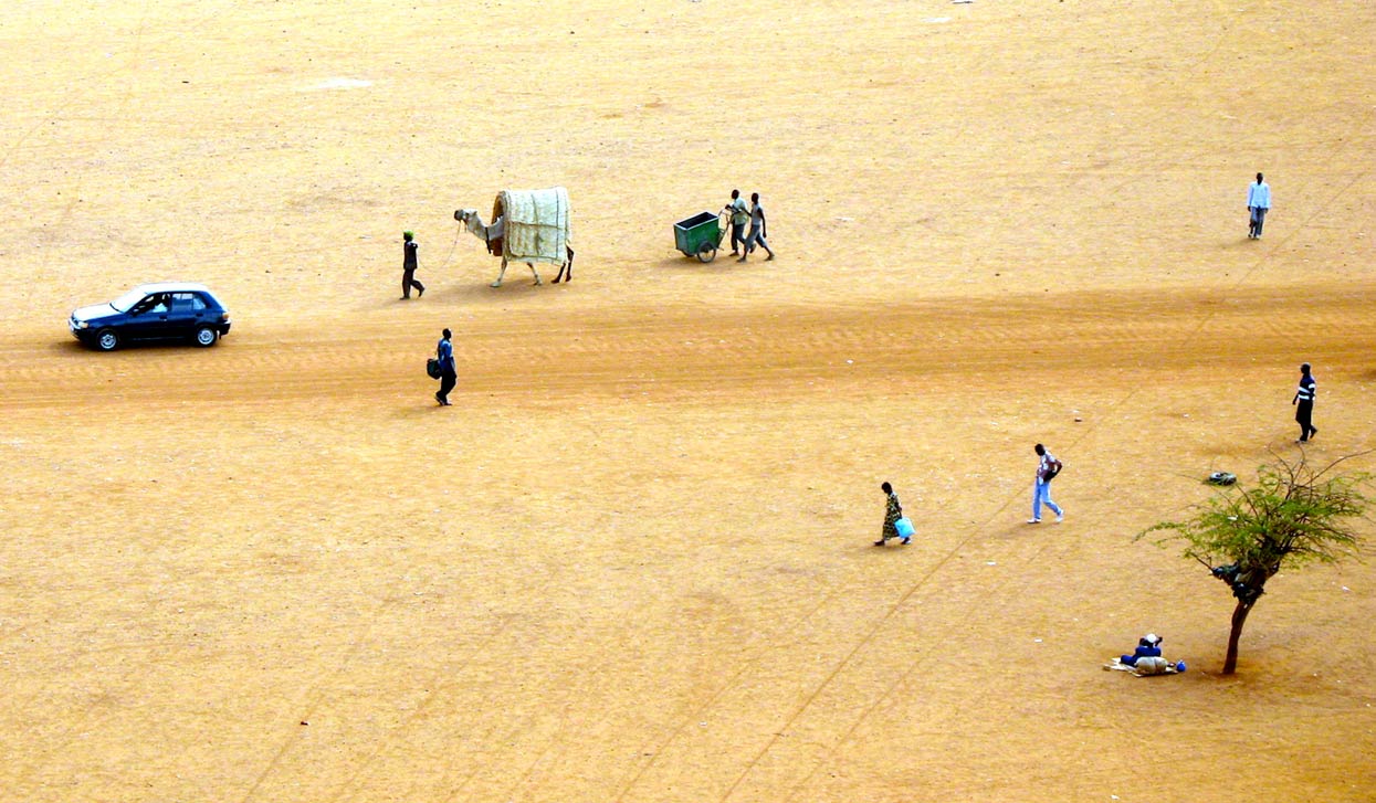 View from the minaret of the Grande Mosque in Niamey