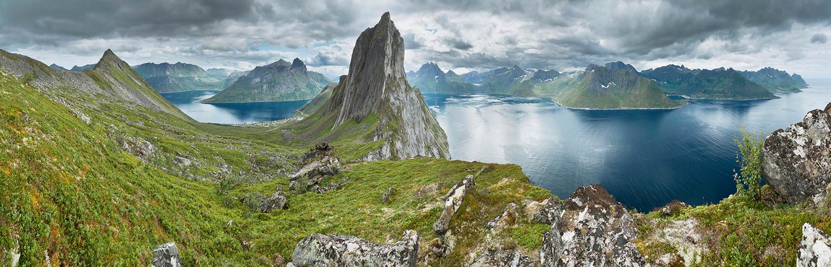 Panoramic view on Senja island, Troms county, Norway