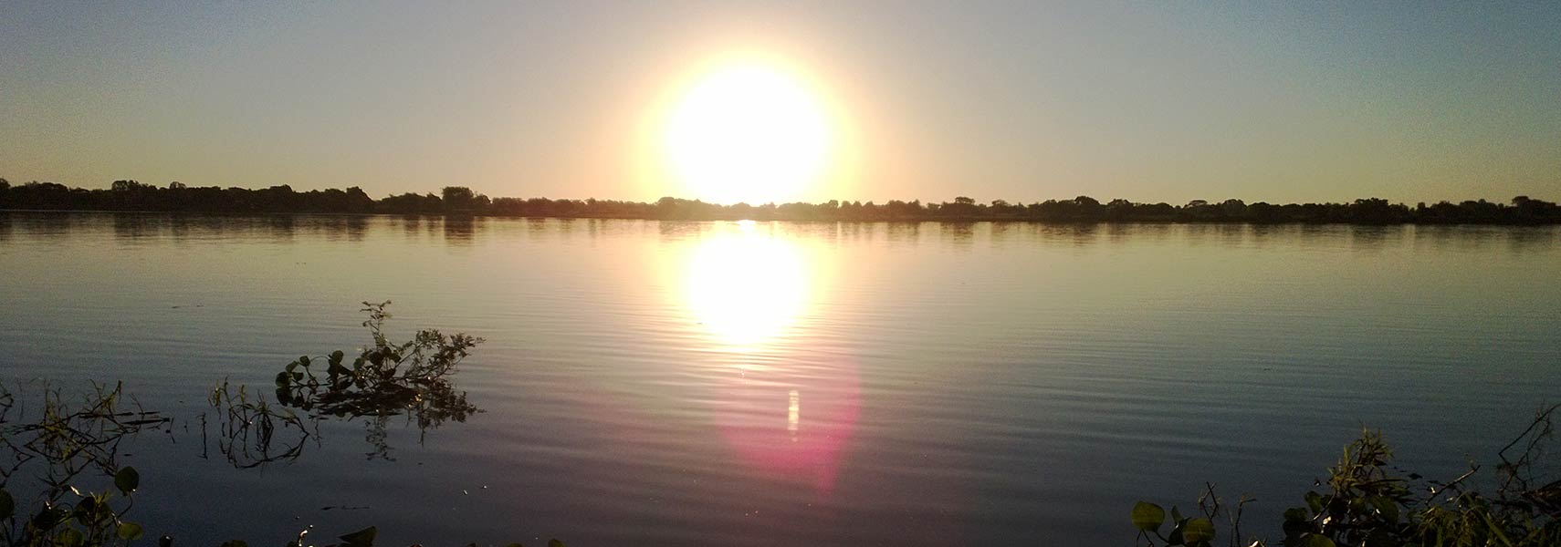 Sunset at Paraguay river, Paraguay