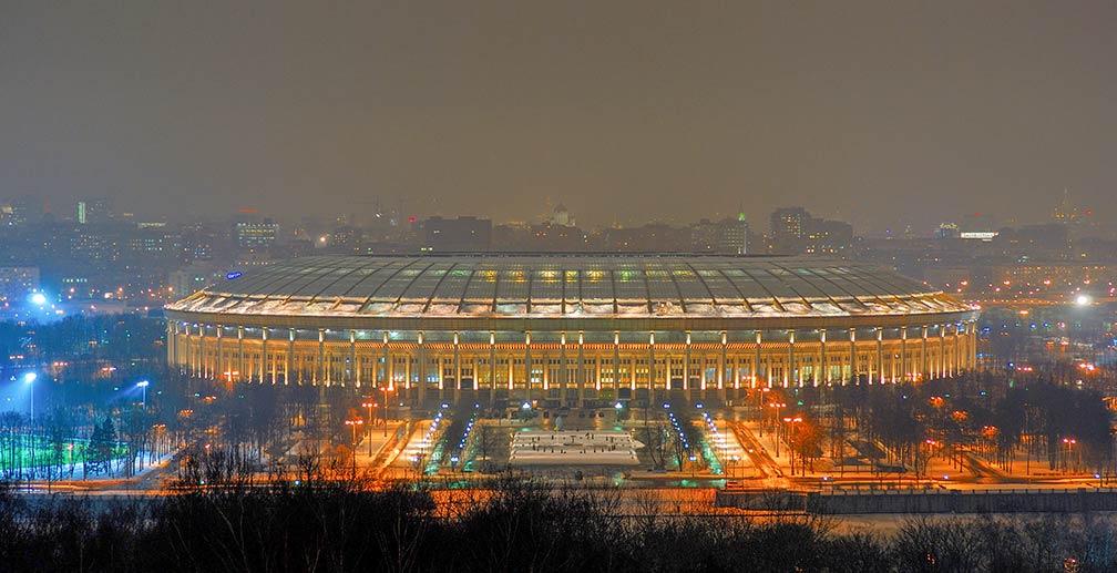 Luzhniki football stadium in Moscow