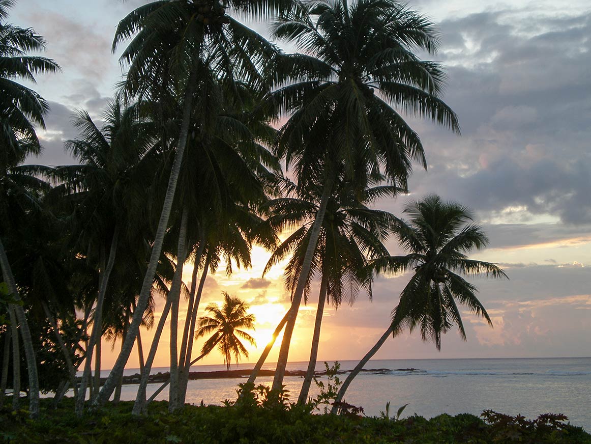 Sunset Falealupo, Savai'i island Samoa