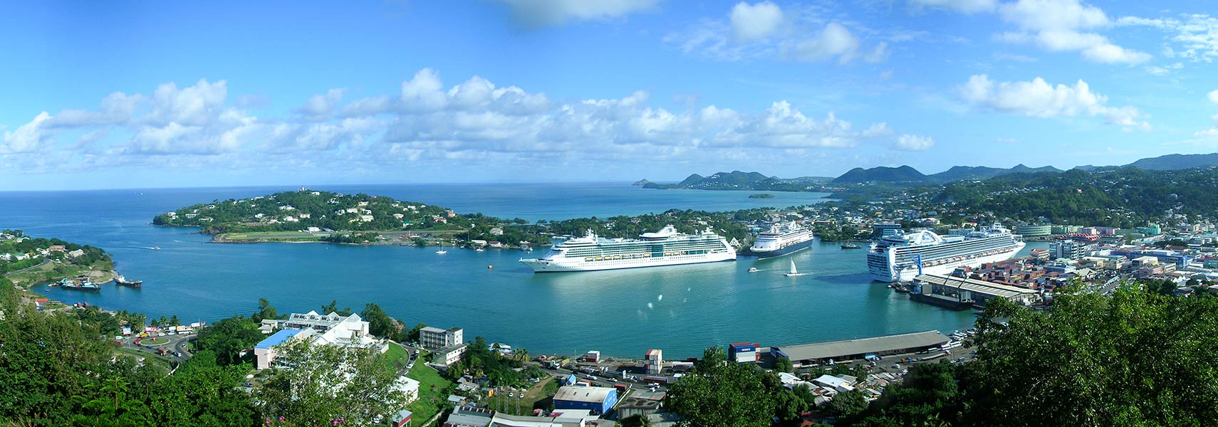 Port of Castries, capital, Saint Lucia