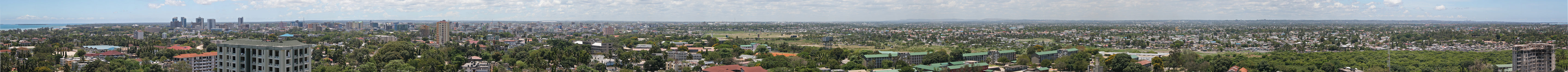 Panorama of Dar es Salaam, Tanzania's economic capital city.