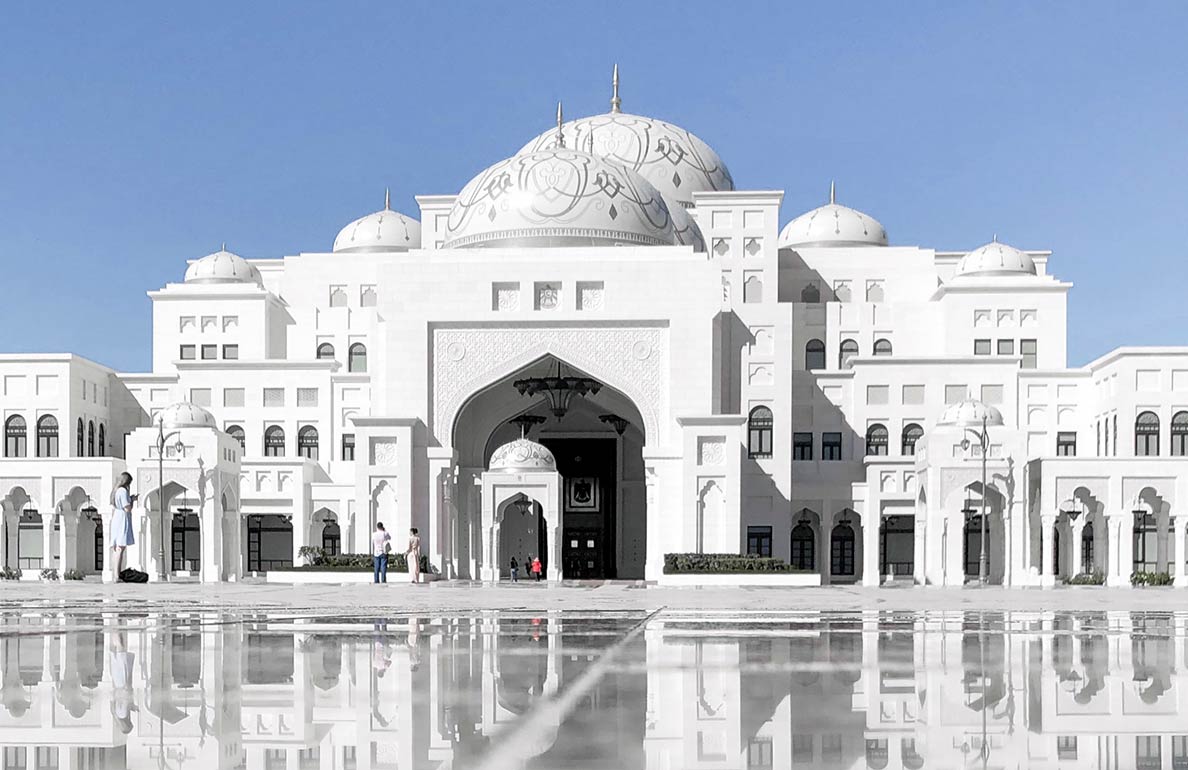 Qasr al Watan building, the presidential palace in Abu Dhabi, United Arab Emirates