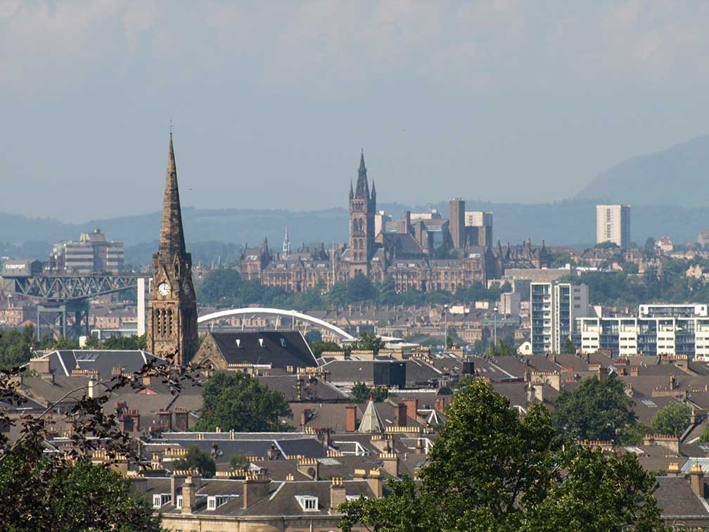 City of Glasgow, Scotland, United Kingdom, view from Queens Park