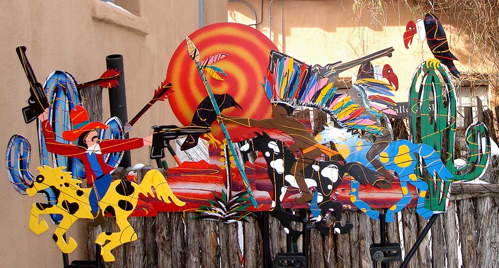 Artwork at Canyon Road, Santa Fe, New Mexico