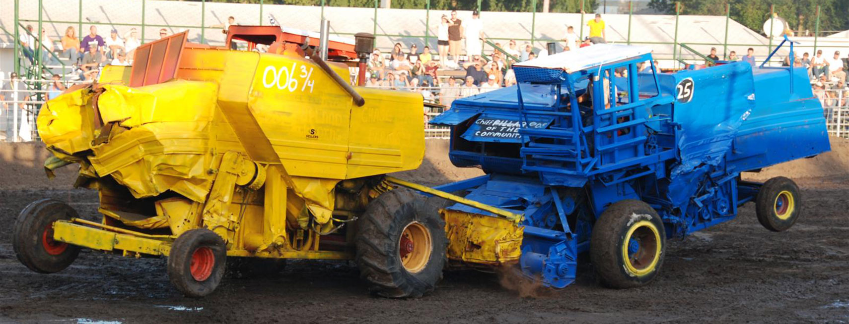 Combine Demo Derby in Abilene, Kansas 