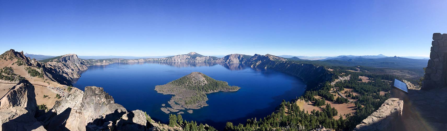 Crater Lake Oregon seen from Watchman Overlook