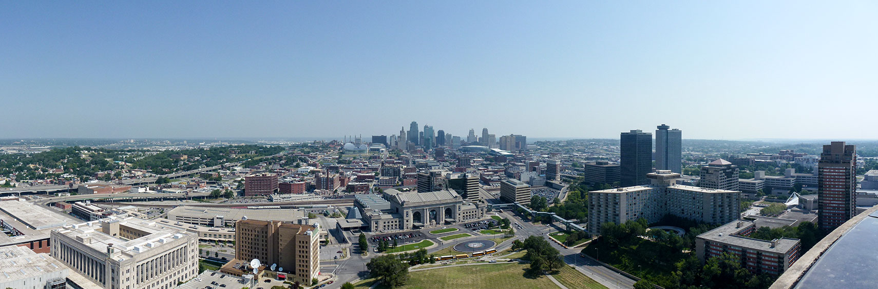View from the Liberty Memorial on Downtown Kansas City, Missouri