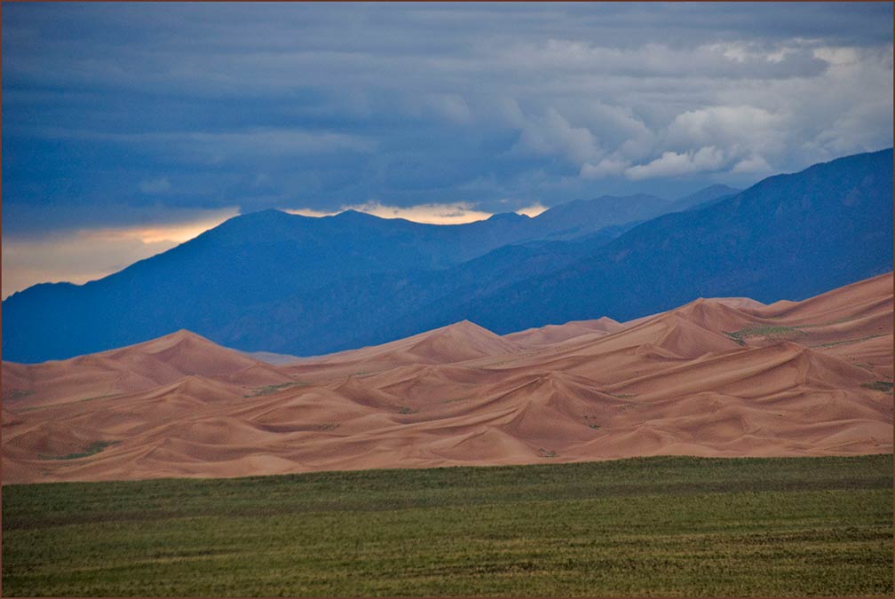 Storm over the Great Sand Dunes National Park in  Colorado
