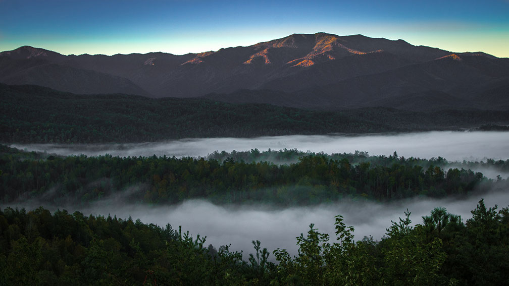 The Great Smoky Mountains National Park in Tennessee