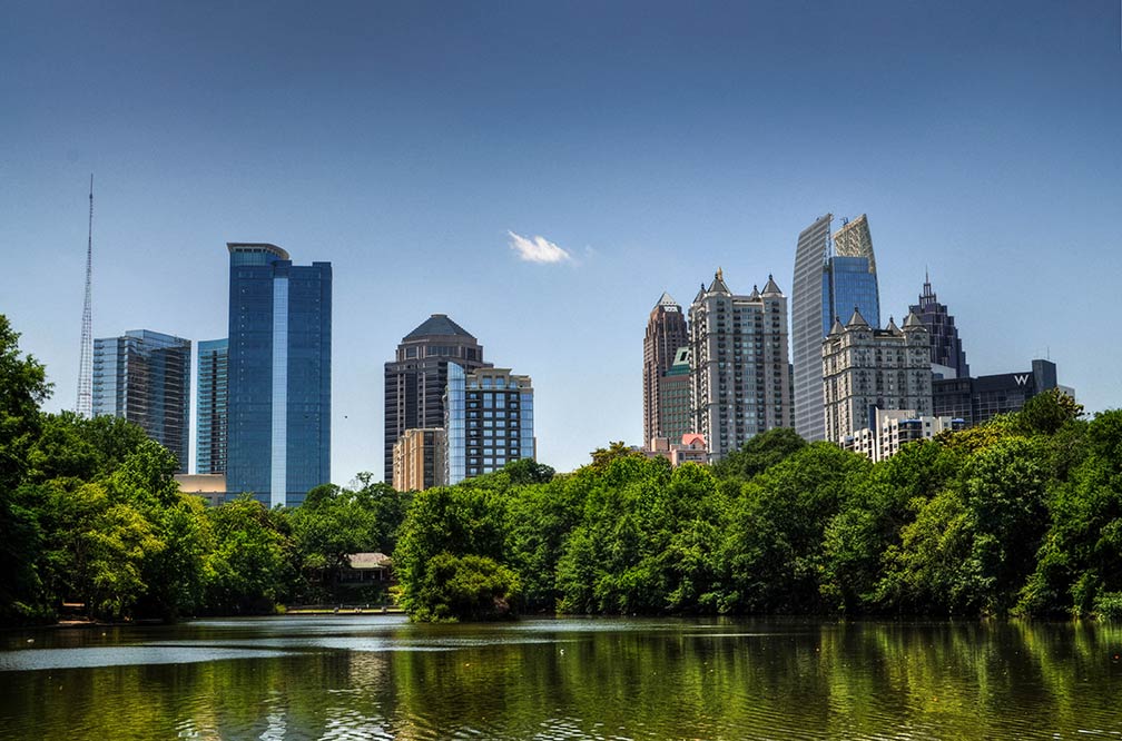 Atlanta Midtown seen from Piedmont Park