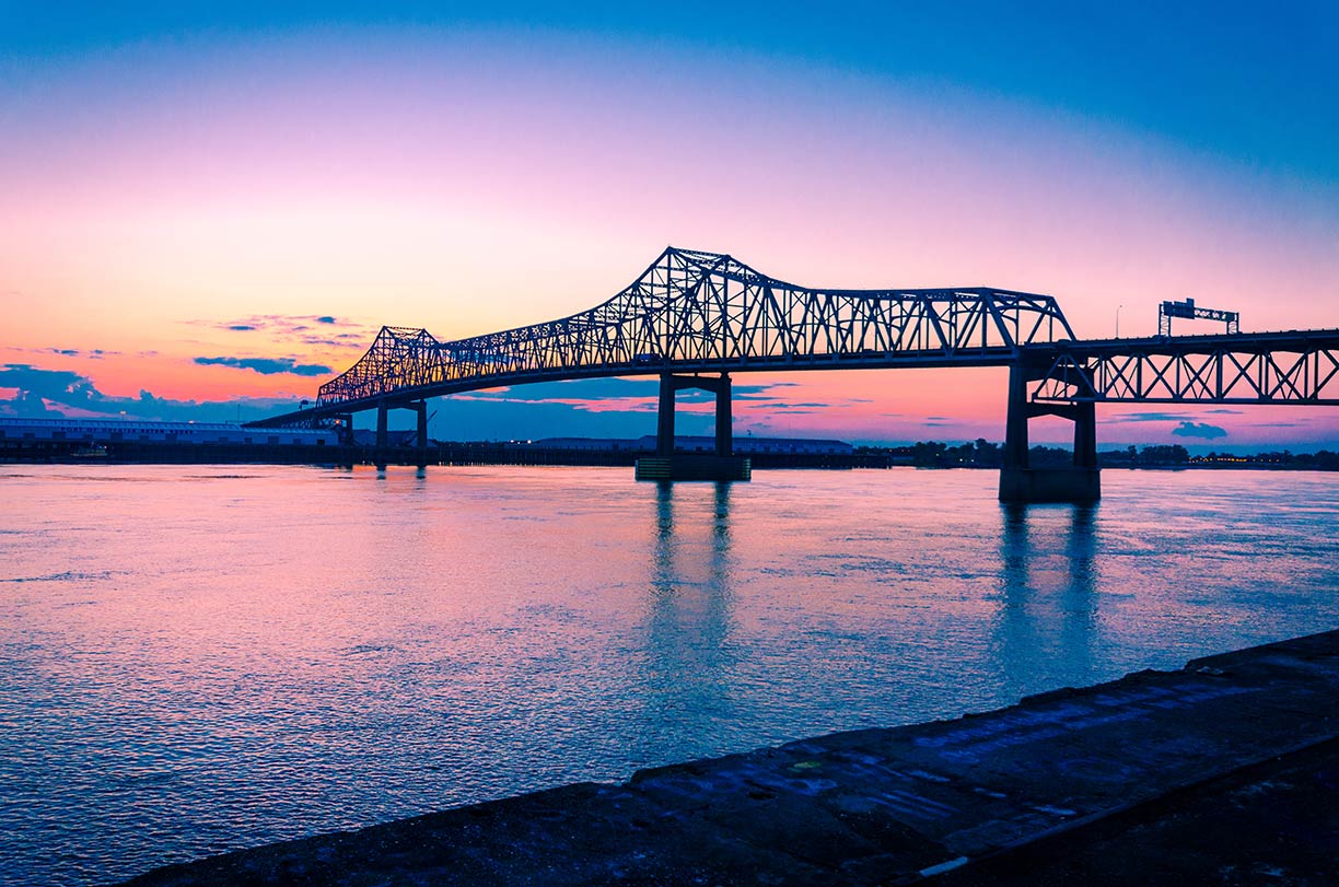 Horace Wilkinson Bridge at Baton Rouge, Louisiana, USA