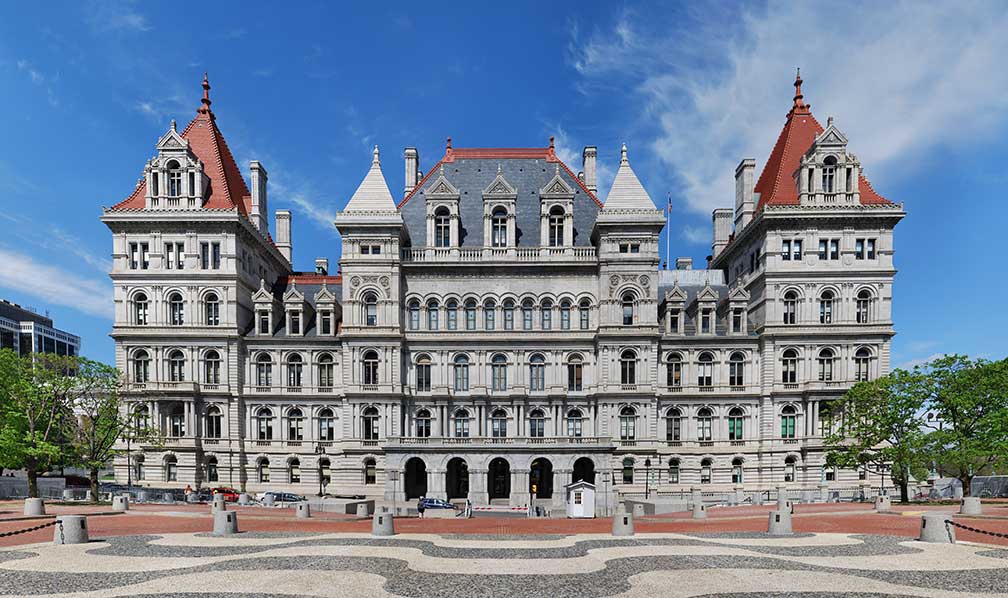 Capitol of New York state in Albany, New York state, USA