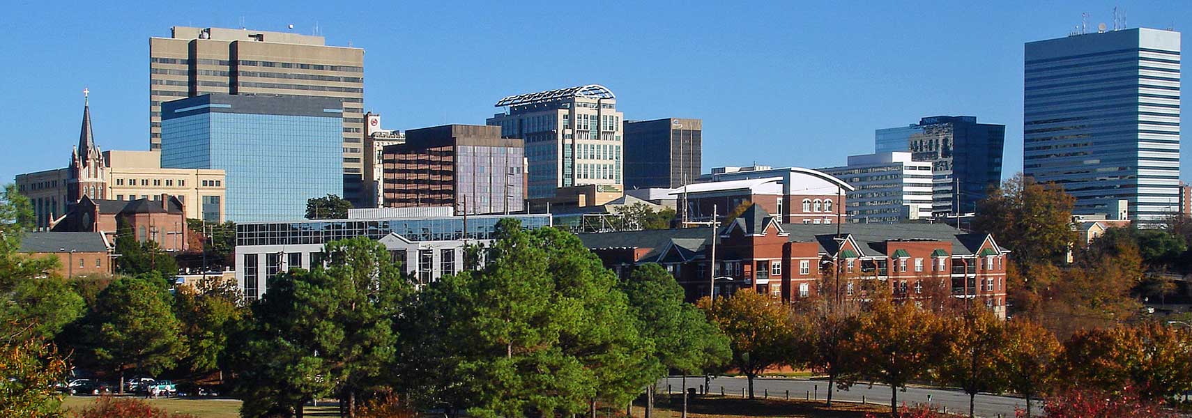 View of the skyline of Columbia, South Carolina