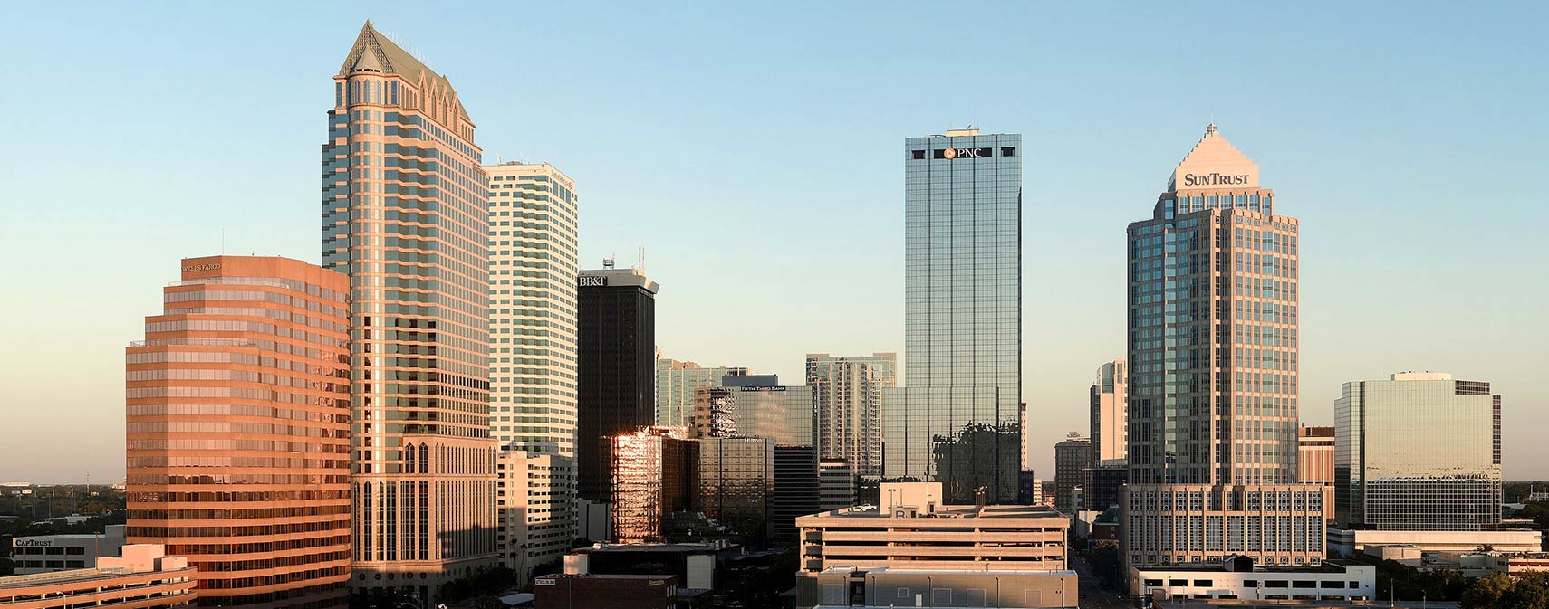 Skyline of Downtown Tampa, Florida, USA