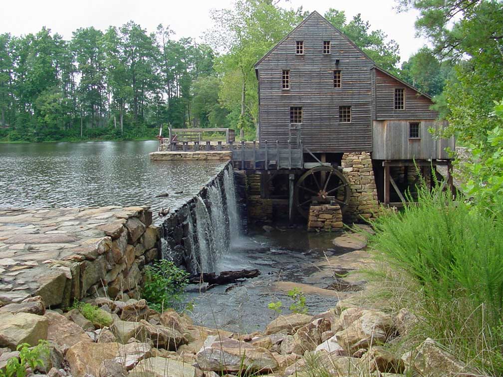 Yates Mill in Yates Mill County Park in central Wake County, Raleigh, North Carolina