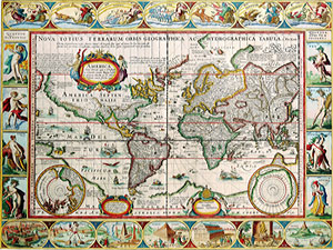 Map of the World by Pieter van den Keere