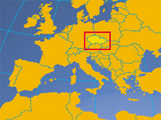 Location map of the Czech Republic. Where in Europe is Czechia?